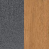 Stoff Dunkelgrau/Schwarze Beine