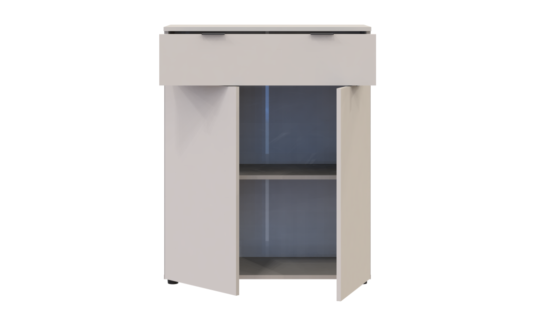 Kommode Doros Ron 2 Kaschmir 2 Türen 1 Schublade 80x38x100 (41516044)