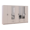Kleiderschrank mit Spiegel Doros Rondi Kaschmir 3+4 Türen 281x52x195 (42005625)