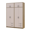 Kleiderschrank mit Aufsatz Doros Rondi Artisan Eiche/Kaschmir 2+2 Türen 164x52x236 (42005664)