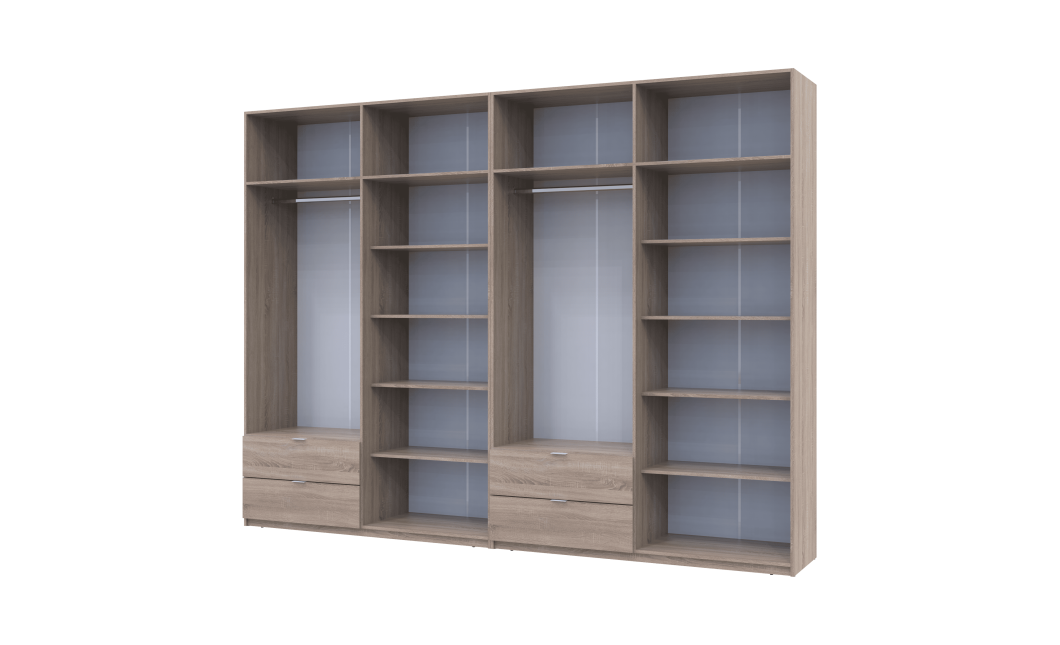 Kleiderschrank Doros Lukas Sonoma Eiche 4+4 Türen 320x50x240 (42005127)