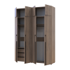 Kleiderschrank mit Schubladen und Aufsatz Doros Kasper Cremona Cannolo 2+2 Türen 180x48x245 (42005543)