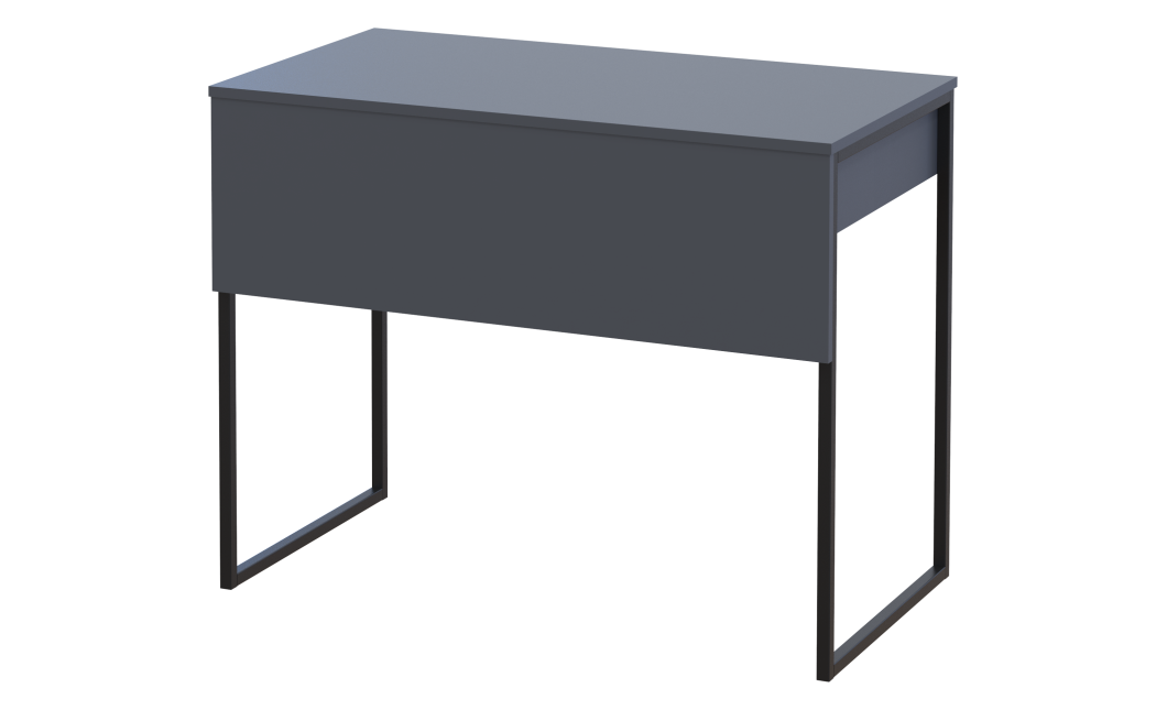 Schreibtisch Doros Bart Graphitgrau mit Ablage 100x55x78,1 (41510113)