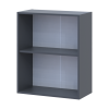Leia Küche Doros M72_SZ60 Oberschrank rechts Graphitgrau Klondike Arbeitsplatte 60x31x72 (80359569.4)