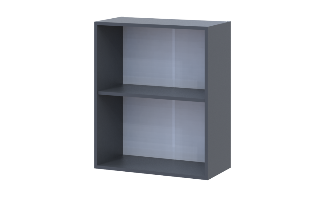 Leia Küche Doros M72_SZ60 Oberschrank rechts Graphitgrau Klondike Arbeitsplatte 60x31x72 (80359569.4)