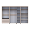 Kleiderschrank mit Regalen und Schubladen Doros Kasper Kaschmir 2+3+2 Türen 315x48x204 (42005738)