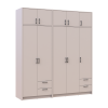 Kleiderschrank mit Aufsatz Doros Rondi Kaschmir 2+3 Türen 203x52x236 (42005630)