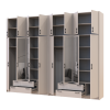 Kleiderschrank mit Spiegel und hohem Aufsatz Doros Rondi Kaschmir 4+4 Türen 320x52x260 (42005651)