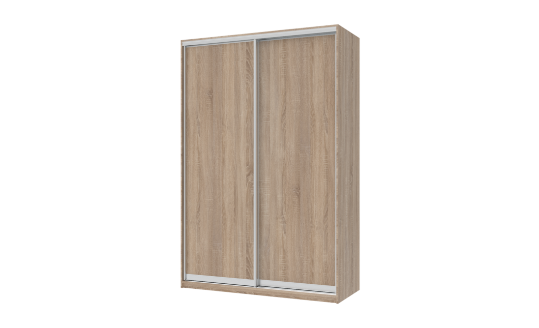 Kleiderschrank Doros City Light Schiebetüren Sonoma Eiche 2 Türen 150x60x225 (42002012)