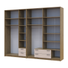 Kleiderschrank mit Aufsatz Doros Rondi Artisan Eiche/Kaschmir 3+4 Türen 281x52x236 (42005672)