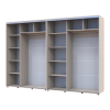 Kleiderschrank Doros Sigma Slim Schiebetüren Kaschmir 2+2 Türen 310x60x214.4 (42005609)