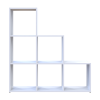 Regalsystem Doros Step 3x3 Weiß offen 102,6x28,8x106,1 (41516161)