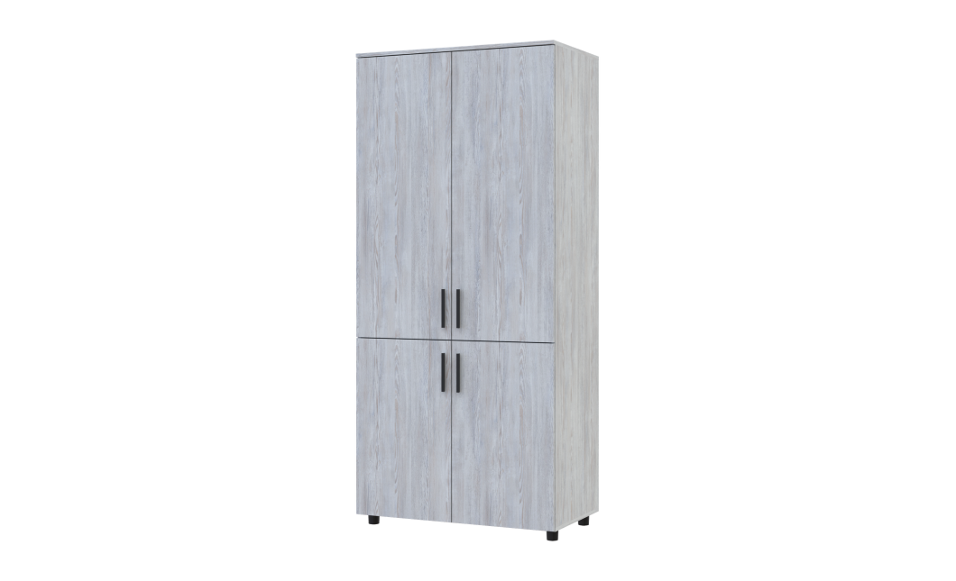 Kleiderschrank Doros Thorn Natti Kiefer 2 Türen Böden 90x51,6x200 (44900432)