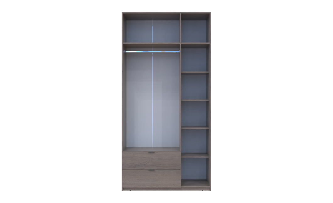 Drehtürenschrank Doros Lukas Cannolo 3 Türen 120x50x240 (44900368)