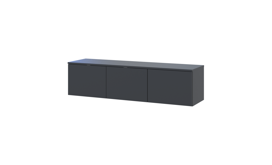 TV-Board Doros Levia Anthrazit 3 Türen 130х35х33 (41516289)