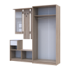 Flurmöbel Set Bela + Kleiderschrank Promo Sonoma Eiche/Weiß 190x48x204 (42005327)