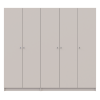 Kleiderschrank Doros Promo mit Drehtüren Kaschmir 2+3 Türen 225x48x204 (80737673)