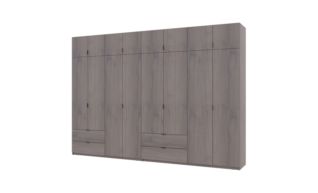 Kleiderschrank Doros Lukas Cannolo / Cannolo 4+4 Türen 340x50x240 (42005249)
