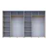 Kleiderschrank Doros Sigma Slim Schiebetüren Kaschmir 2+2 Türen 340x60x214.4 (42005615)
