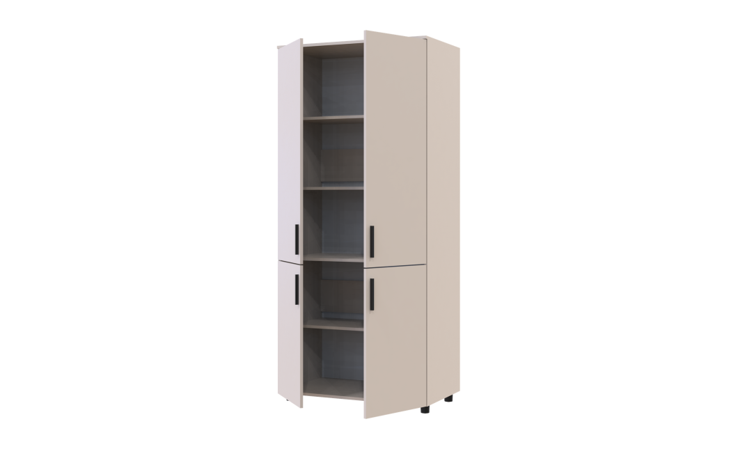 Kleiderschrank Doros Thorn Kaschmir 2 Türen Böden 90x51,6x200 (44900448)