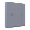 Kleiderschrank-Set Doros Promo Grau 2+2 Türen 180x48x204 (80737766)