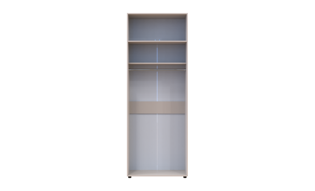 Kleiderschrank mit Aufsatz Doros Kasper Kaschmir 2 Türen 90x50x245 (42005518)