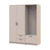 Drehtürenschrank Doros Rondi mit Kleiderstange Kaschmir 2 Türen 142x52x195 (42005391)