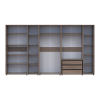 Kleiderschrank mit Regalen und Schubladen Doros Kasper Cremona Cannolo 3+2+3 Türen 360x48x204 (42005743)