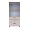 Kleiderschrank Doros Thorn Kaschmir 2 Türen 3 Schubladen Kleiderstange 90x51,6x200 (44900449)