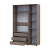 Kleiderschrank mit Schubladen Doros Kasper Cremona Cannolo 3 Türen 135x48x204 (42005560)