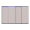 Kleiderschrank Doros Sigma Slim Schiebetüren Kaschmir 2+2 Türen 320x60x214.4 (42005611)