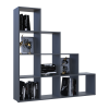 Regalsystem Doros Step 4x4 Graphitgrau offen 136,2x28,8x140,7 (41516167)