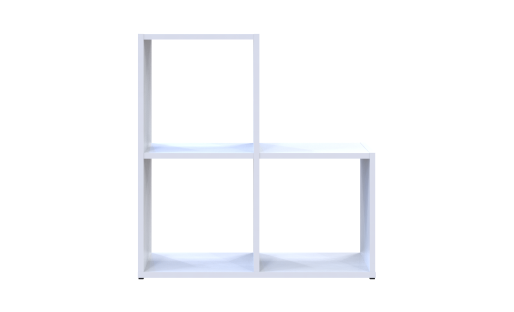 Regalsystem Doros Step 2x2 Weiß offen 69x28,8x71,4 (41516156)