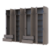Kleiderschrank Doros Lukas Cannolo / Cannolo 4+4 Türen 320x50x240 (42005246)