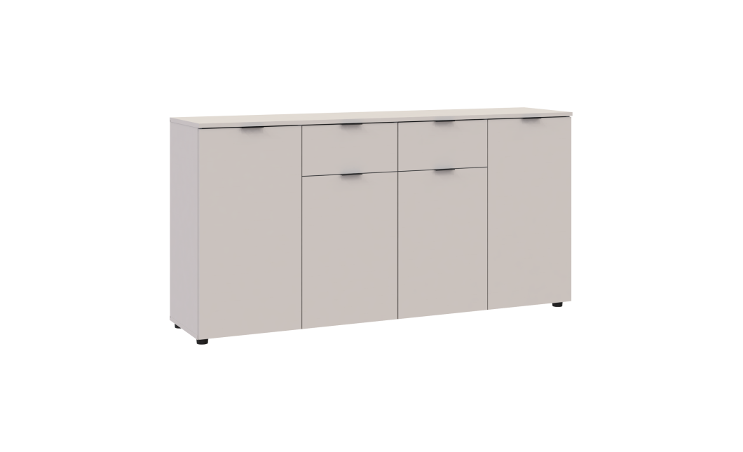 Kommode Doros Ron 7 Kaschmir 4 Türen 2 Schubladen 160x38x81 (41516049)