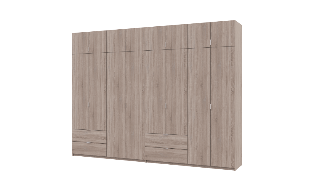 Kleiderschrank Doros Lukas Sonoma Eiche 4+4 Türen 320x50x240 (42005127)