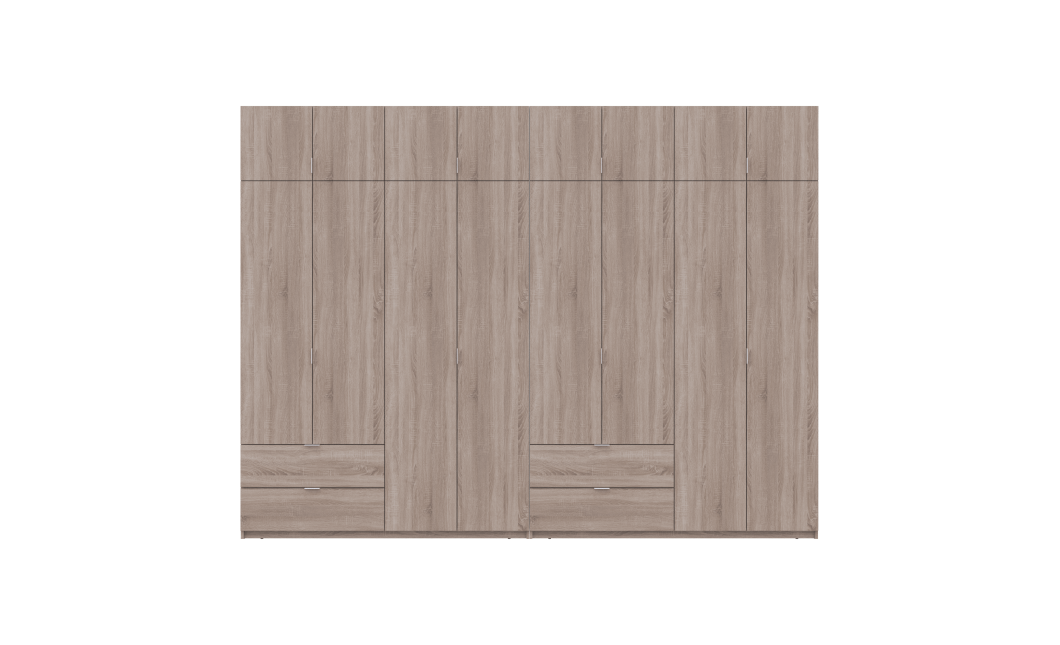 Kleiderschrank Doros Lukas Sonoma Eiche 4+4 Türen 320x50x240 (42005127)