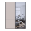 Kleiderschrank Doros G-Caiser Schiebetüren Kaschmir/Kaschmir Spiegel 2 Türen 180x60x240 (42005321)