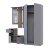 Flurmöbel Set Bela + Kleiderschrank Promo Cremona Cannolo/Grau 190x48x204 (42005331)