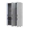 Kleiderschrank Doros Thorn Natti Kiefer 3 Türen Kleiderstange 135x51,6x200 (44900479)