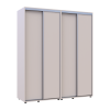 Kleiderschrank Doros Sigma Slim Schiebetüren Kaschmir 2+2 Türen 180x60x214.4 (42005583)
