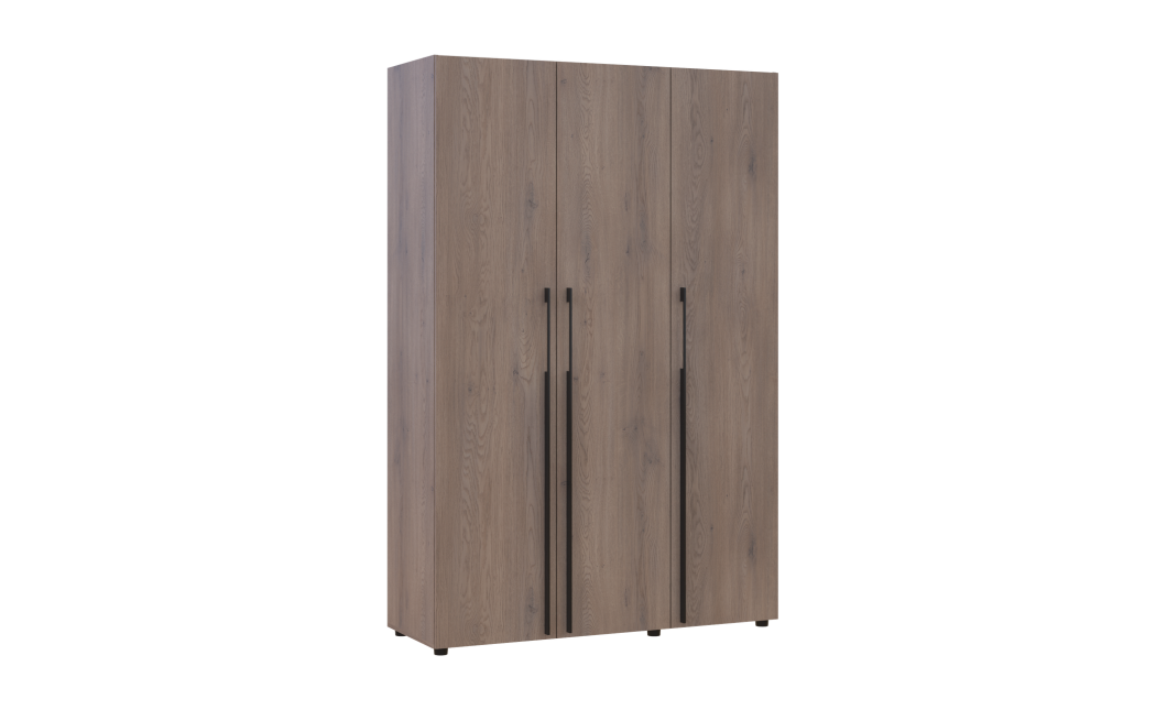 Kleiderschrank mit Schubladen Doros Kasper Cremona Cannolo 3 Türen 135x48x204 (42005560)
