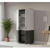Kleiderschrank Doros Thorn Anthrazit/Weiß 2 Türen Böden 90x51,6x200 (44900468)