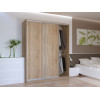 Kleiderschrank Doros City Light Schiebetüren Sonoma Eiche 3 Türen 180x60x225 (42002003)