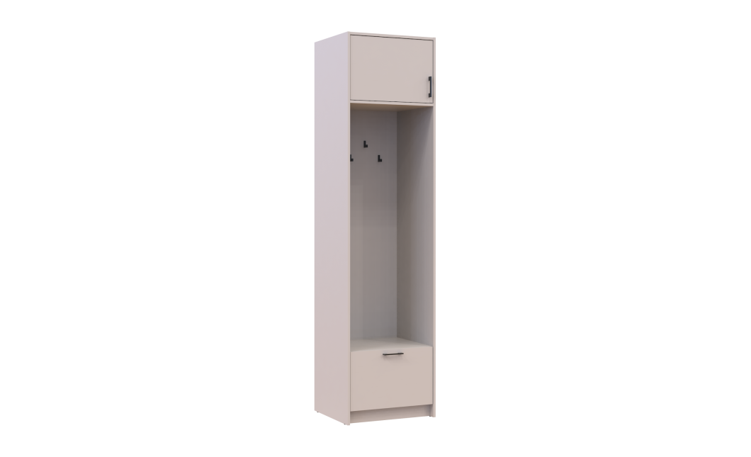 Offenes Regal Doros Rondi mit Aufsatz Kaschmir 60x52x236 (42005389)