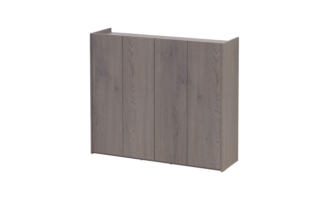 Schuhschrank Doros Kassel mit Spiegel Cremona Cannolo 4 Türen 128×40×110 (42005504)