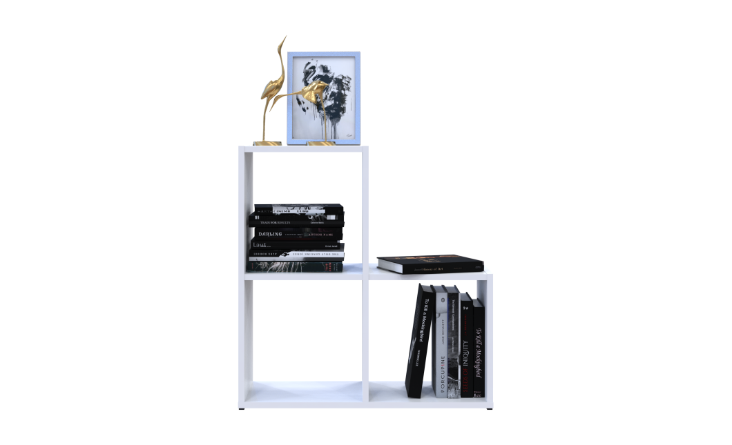 Regalsystem Doros Step 2x2 Weiß offen 69x28,8x71,4 (41516156)