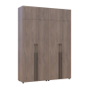 Kleiderschrank mit Schubladen und Aufsatz Doros Kasper Cremona Cannolo 2+2 Türen 180x48x245 (42005543)