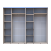 Kleiderschrank Doros Sigma Slim Schiebetüren Kaschmir 2+2 Türen 260x60x214.4 (42005599)