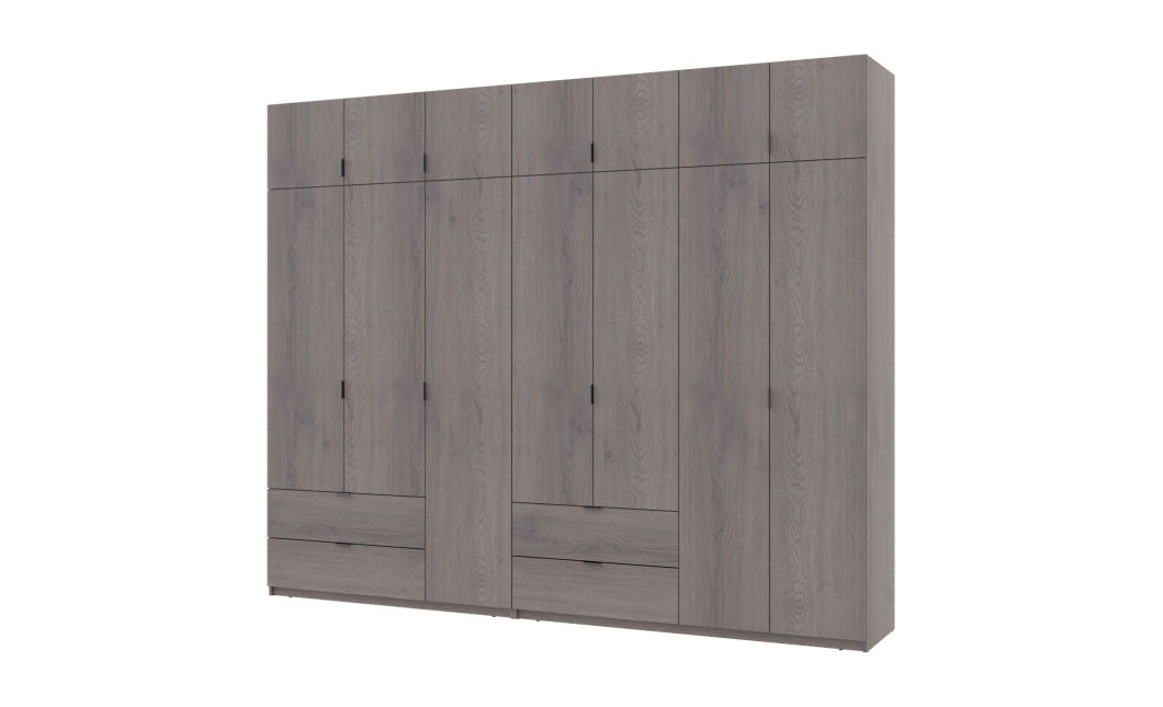 Kleiderschrank Doros Lukas Cannolo / Cannolo 3+4 Türen 295x50x240 (42005245)